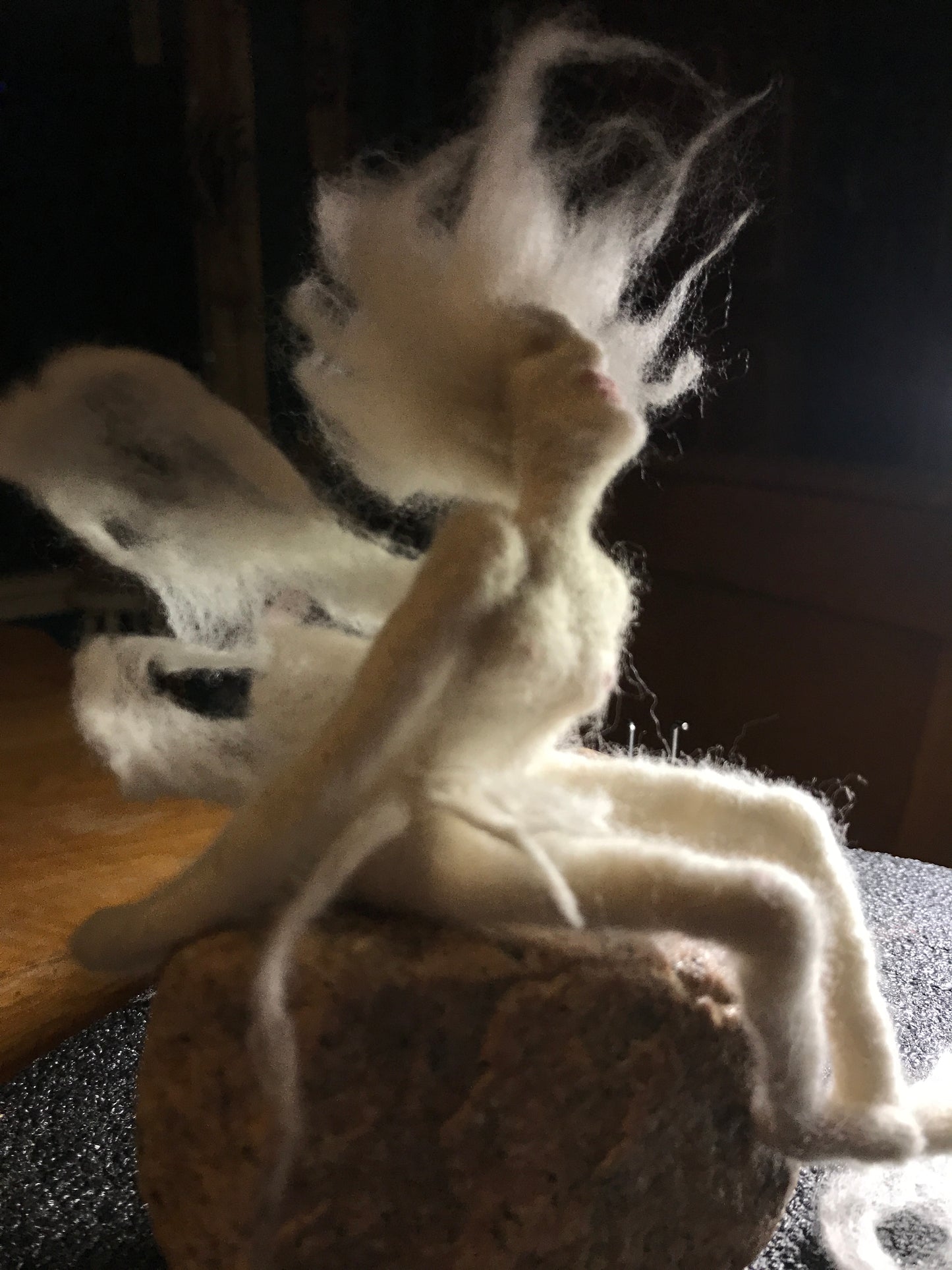 Feutrage à l’aiguille: L’ange de Noël